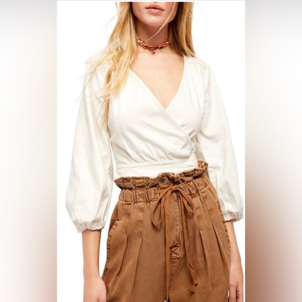 Free people wrap crop top
B1